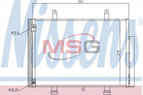 Радіатор кондиціонера для Suzuki NISSENS 940356 фото товару