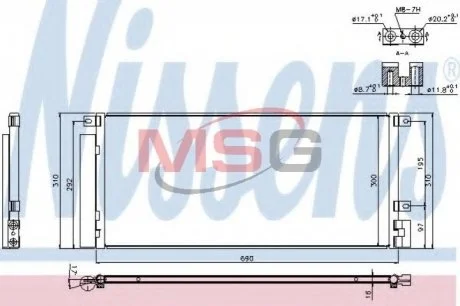 Конденсер кондиціонера для Opel NISSENS 940388 фото товару