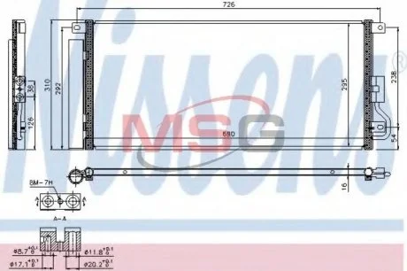 Конденсер кондиціонера для Chevrolet, Opel NISSENS 940390 фото товару