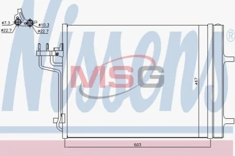 Конденсер кондиціонера для NISSENS 940398 фото товару