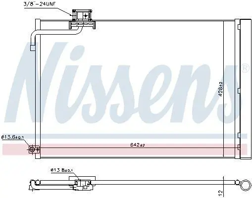 <strong>Радіатор кондиціонера NISSENS 940414 (фото 1)</strong>