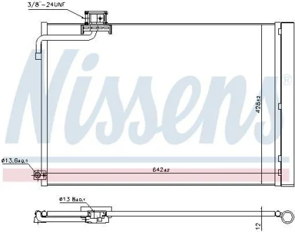 Радіатор кондиціонера для NISSENS 940414 фото товару