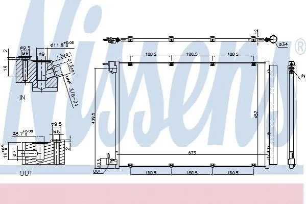 <strong>Радіатор кондиціонера First Fit NISSENS 940432 (фото 1)</strong>