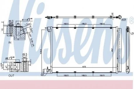 Радиатор кондиционера First Fit для NISSENS 940432 фото товара