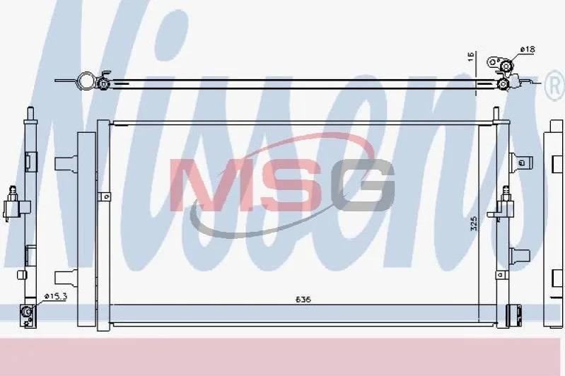 <strong>Радіатор кондиціонера First Fit NISSENS 940454 (фото 1)</strong>