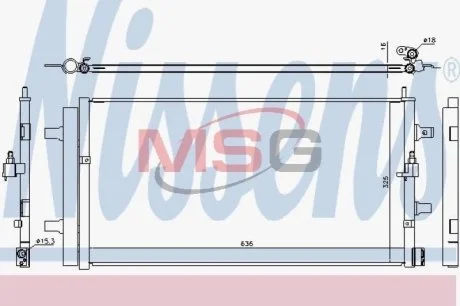 Радіатор кондиціонера First Fit для Audi NISSENS 940454 фото товару