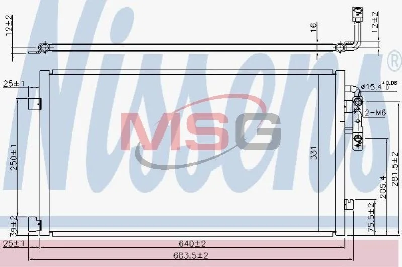 <strong>Радіатор кондиціонера First Fit NISSENS 940457 (фото 1)</strong>