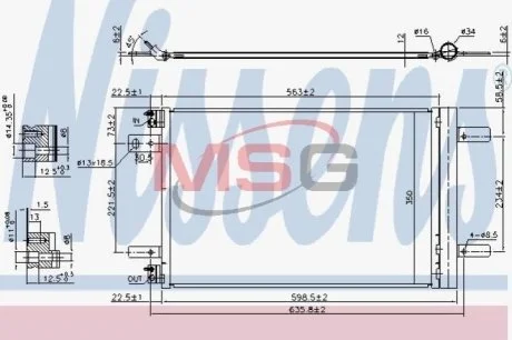 Радіатор кондиціонера First Fit для NISSENS 940458 фото товару