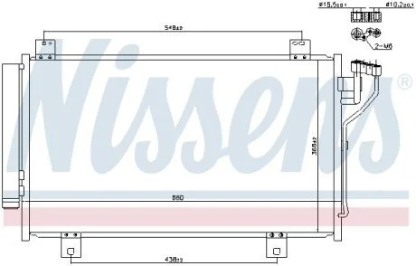 Радіатор кондиціонера для NISSENS 940471 фото товару