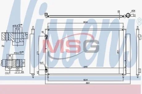 Радиатор кондиционера First Fit для Toyota NISSENS 940489 фото товара