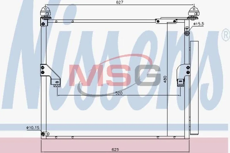 <strong>Радиатор кондиционера NISSENS 940508 (фото 1)</strong>