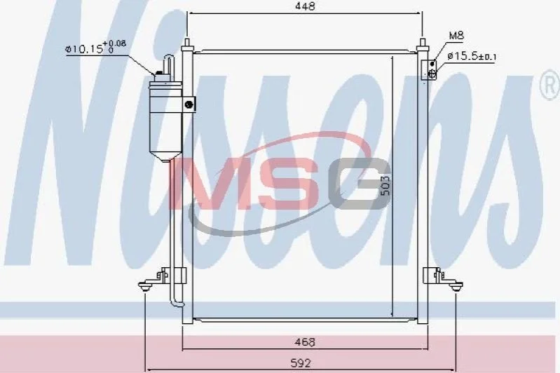 <strong>Радіатор кондиціонера First Fit NISSENS 940610 (фото 1)</strong>