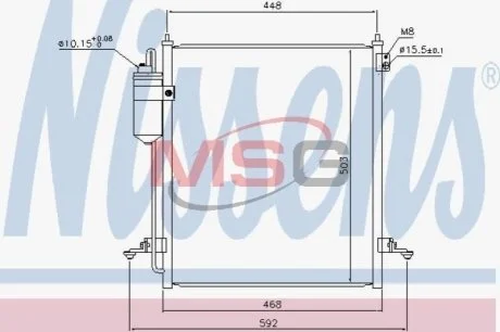 Радіатор кондиціонера First Fit для Mitsubishi NISSENS 940610 фото товару