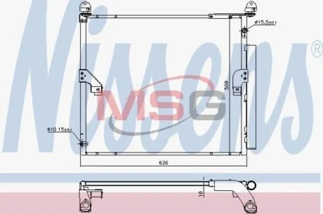 Конденсер кондиціонера для Toyota NISSENS 940623 фото товару