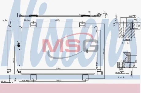 Радіатор кондиціонера для NISSENS 940640 фото товару