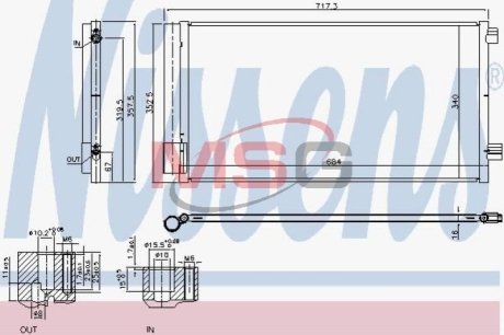 Радіатор кондиціонера NISSENS 940678 фото товару