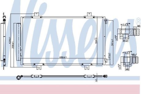 Конденсер SUZUKI VITARA (LY) (15-) 1.6 i NISSENS 940746 фото товара