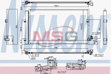 Радіатор кондиціонера First Fit для BMW NISSENS 940748 фото товару