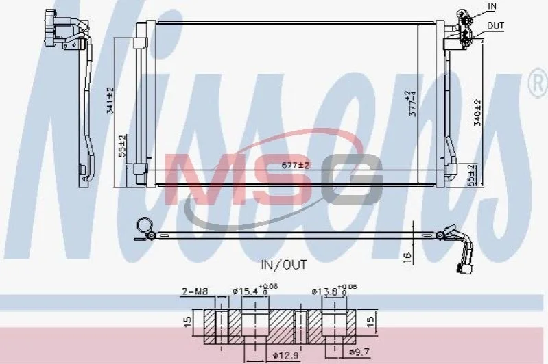 <strong>Радіатор кондиціонера First Fit NISSENS 940793 (фото 1)</strong>