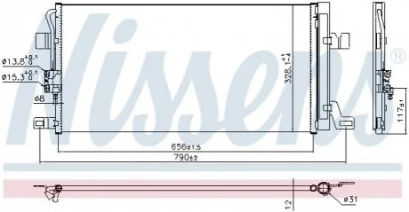 Конденсер для Audi NISSENS 940827 фото товара