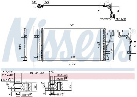 Радіатор кондиціонера First Fit NISSENS 940831 фото товару