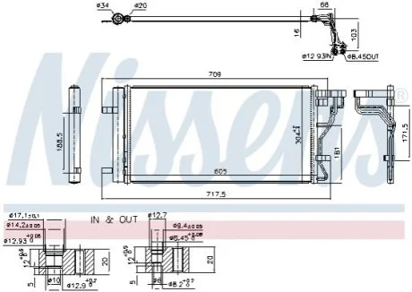 Радіатор кондиціонера First Fit для NISSENS 940831 фото товару