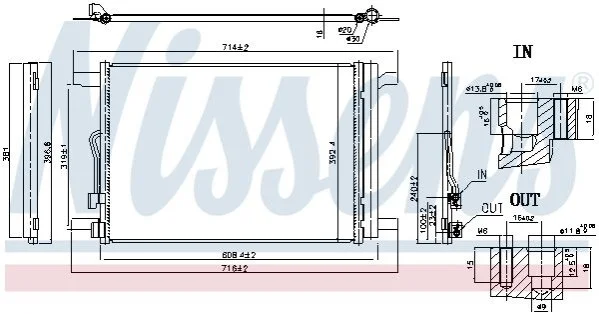 <strong>Радіатор кондиціонера First Fit NISSENS 940834 (фото 1)</strong>