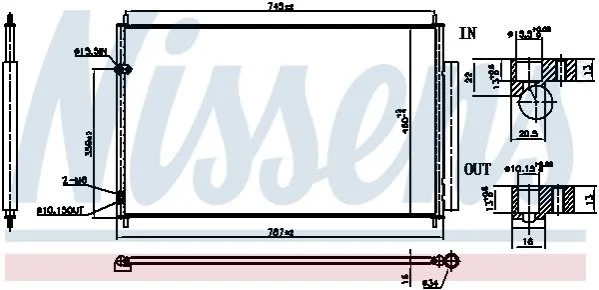 <strong>Радіатор кондиціонера First Fit NISSENS 940842 (фото 1)</strong>