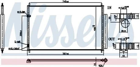 Радіатор кондиціонера First Fit для NISSENS 940842 фото товару