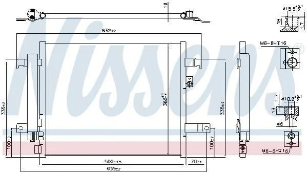 <strong>Радіатор кондиціонера First Fit NISSENS 941044 (фото 1)</strong>