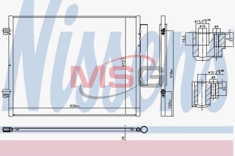 Радиатор кондиционера First Fit NISSENS 941066 фото товара