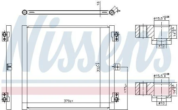 <strong>Радіатор кондиціонера First Fit NISSENS 941079 (фото 1)</strong>