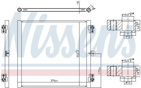 Радіатор кондиціонера First Fit для NISSENS 941079 фото товару