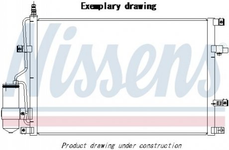 Радиатор кондиционера NISSENS 941164 (фото 1)