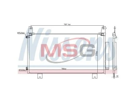 Радіатор кондиціонера для Honda NISSENS 941169 фото товару