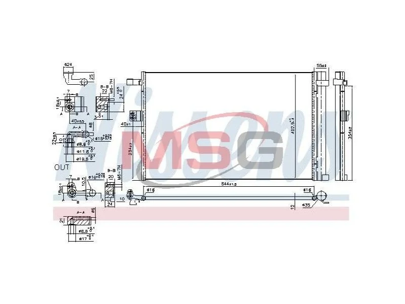 <strong>Радіатор кондиціонера First Fit NISSENS 941187 (фото 1)</strong>