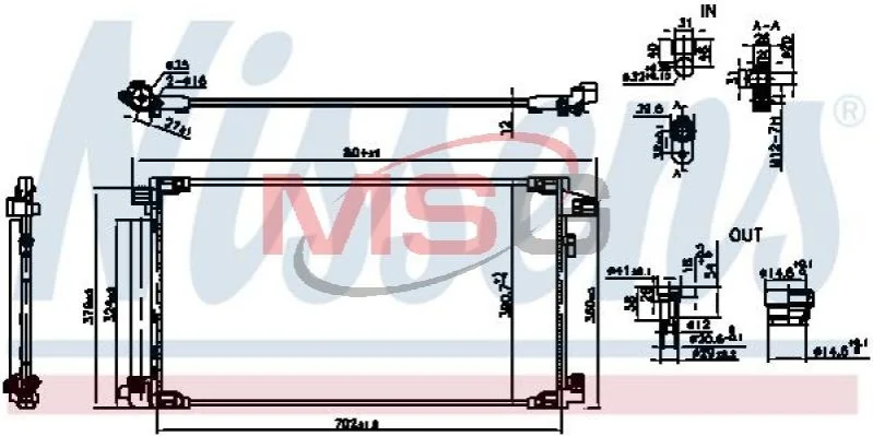 <strong>Радіатор кондиціонера First Fit NISSENS 941190 (фото 1)</strong>