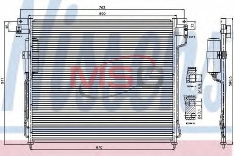 Радиатор кондиционера First Fit NISSENS 94879