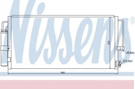 Радиатор кондиционера First Fit для NISSENS 94884 фото товара