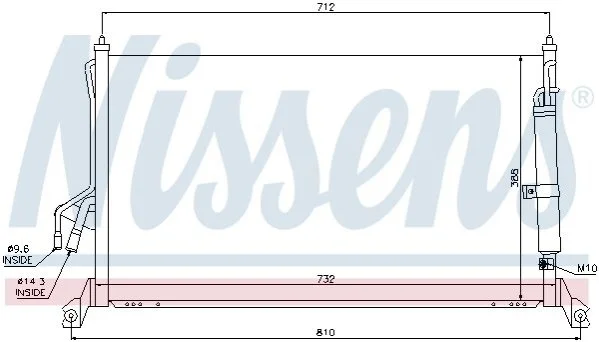<strong>Конденсер кондиціонера NISSENS 94930 (фото 1)</strong>