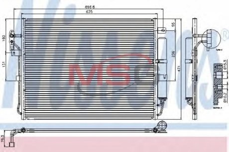 Радиатор кондиционера First Fit NISSENS 94962