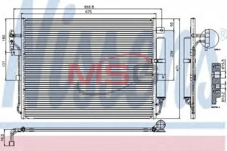 Радіатор кондиціонера First Fit для NISSENS 94962 фото товару