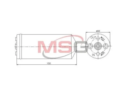 Осушувач кондиціонера для Nissan, Opel NISSENS 95056 фото товару