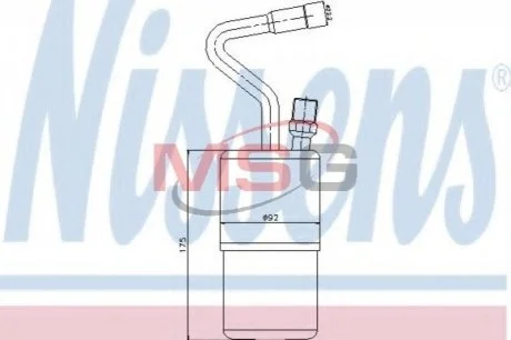 Осушувач VOLVO 850(91-)2.0 i 10V(+)[OE 12586700] для NISSENS 95135 фото товару