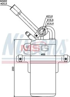 Осушувач кондиціонера для NISSENS 95213 фото товару