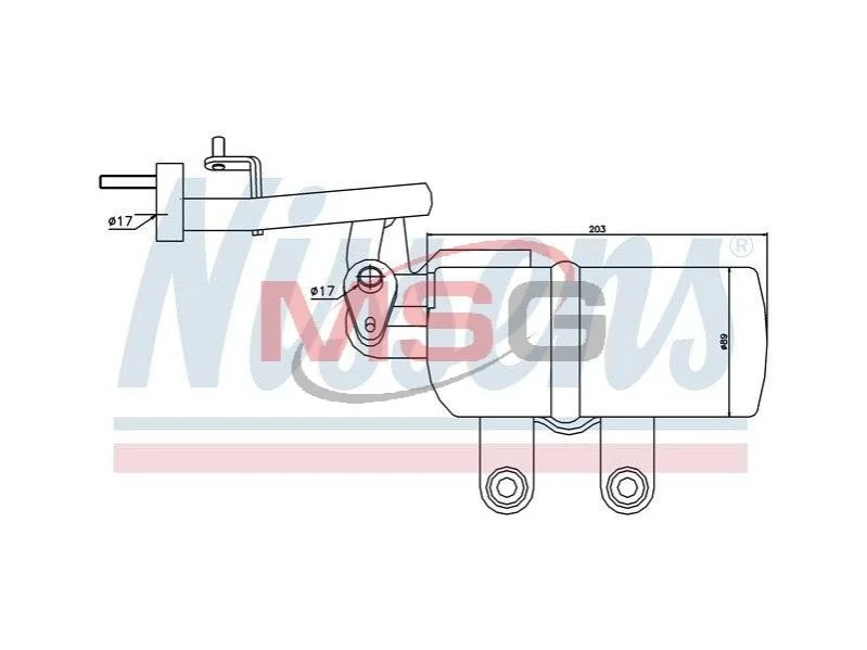 <strong>Осушувач NISSENS 95332 (фото 1)</strong>