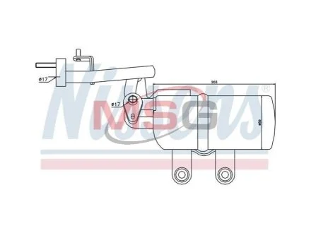 Осушувач для Ford NISSENS 95332 фото товару
