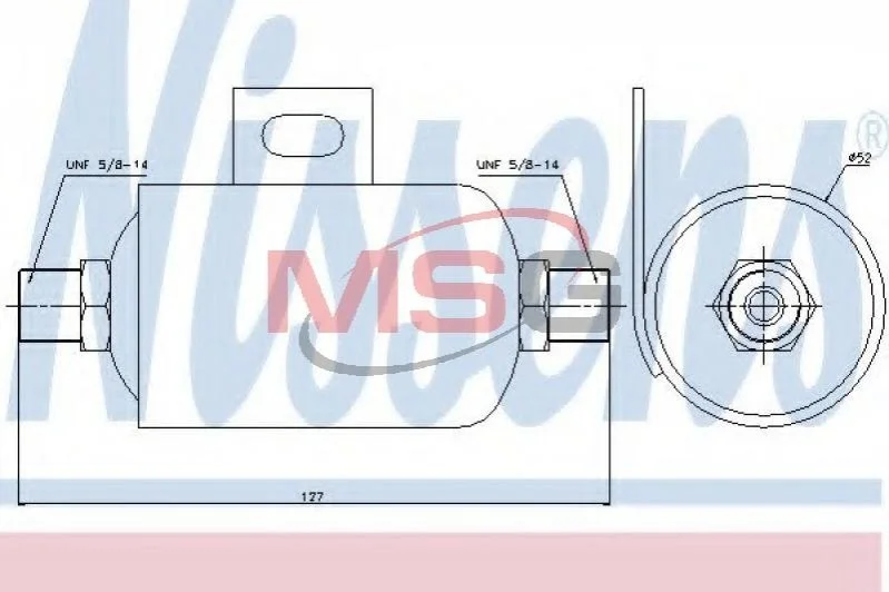 <strong>Осушувач NISSENS 95343 (фото 1)</strong>