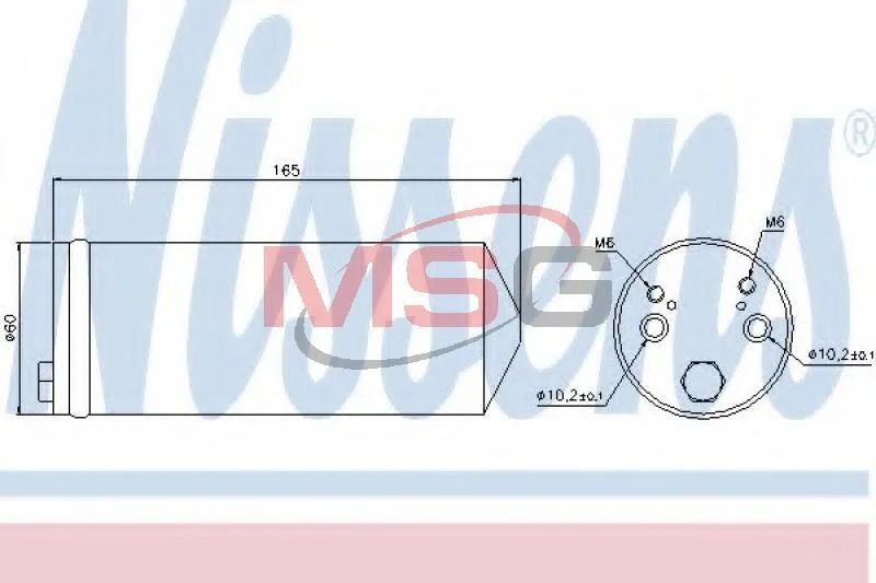 <strong>Осушувач кондиціонера NISSENS 95413 (фото 1)</strong>