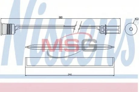 Осушувач для NISSENS 95466 фото товару